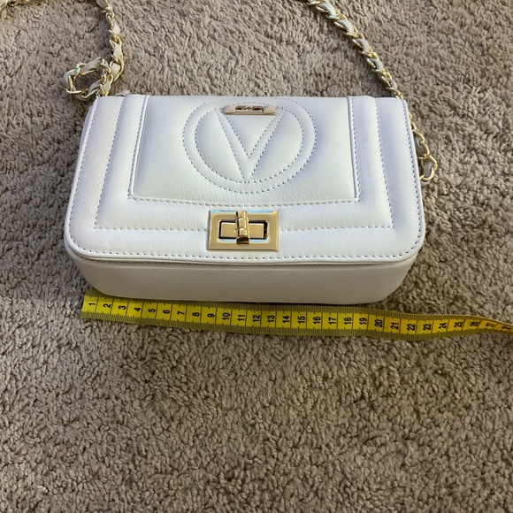 VALENTINO Beatriz Signature Logo Leather Chain Crossbody Bag - Picture 11 of 13